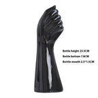 Nordic Body Art Black Ceramic Vase - Sculptural Ornament