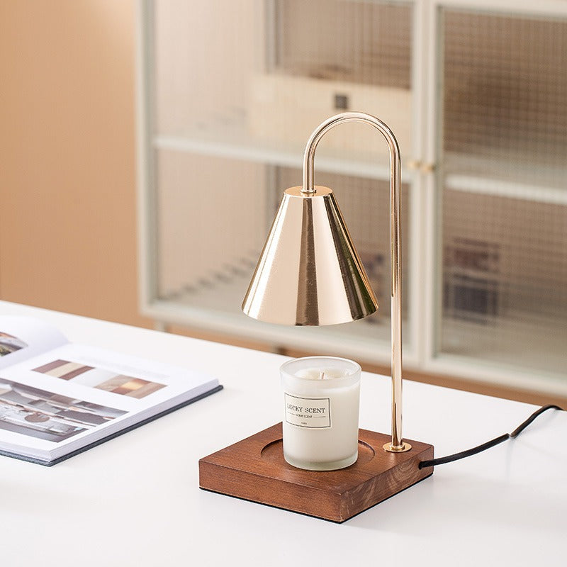 Wooden Wax Melting Lamp - Atmosphere Night Light