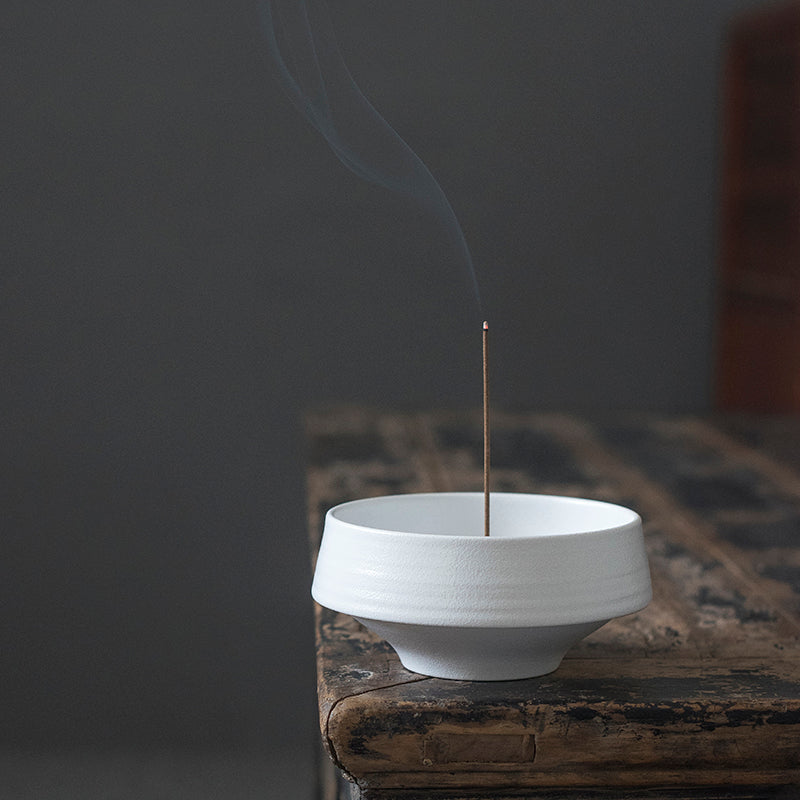Handmade Ceramic Zen Incense Burner - Retro Style