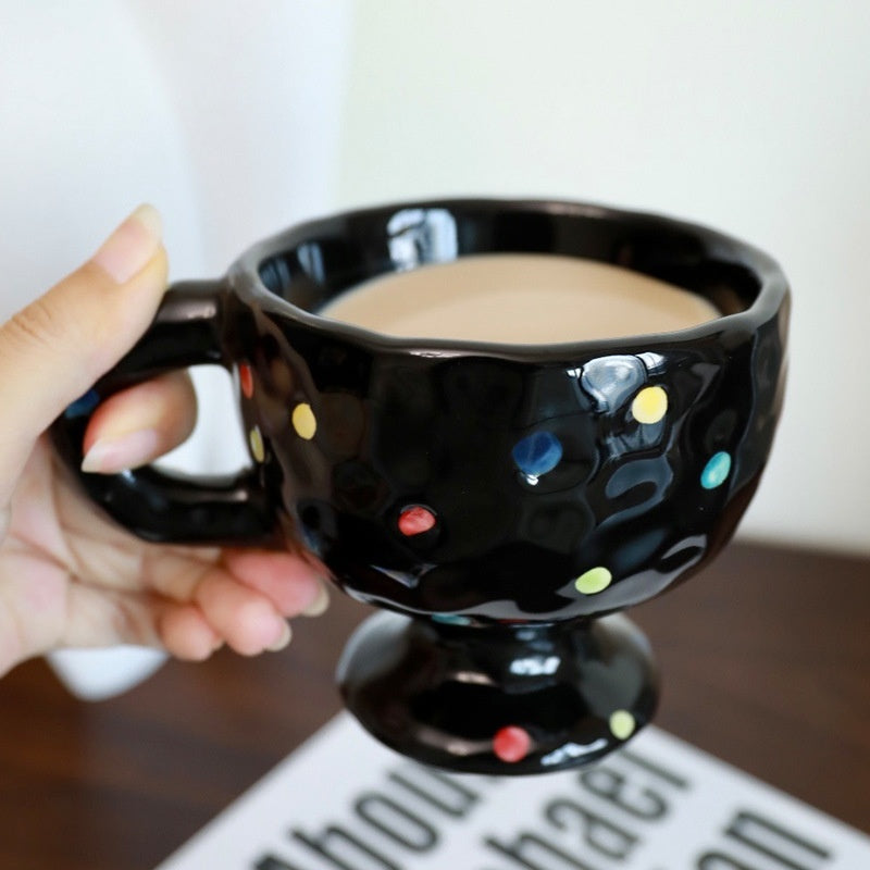 Personalized Simple Ceramic Creative Mug Hand-pinching Irregular