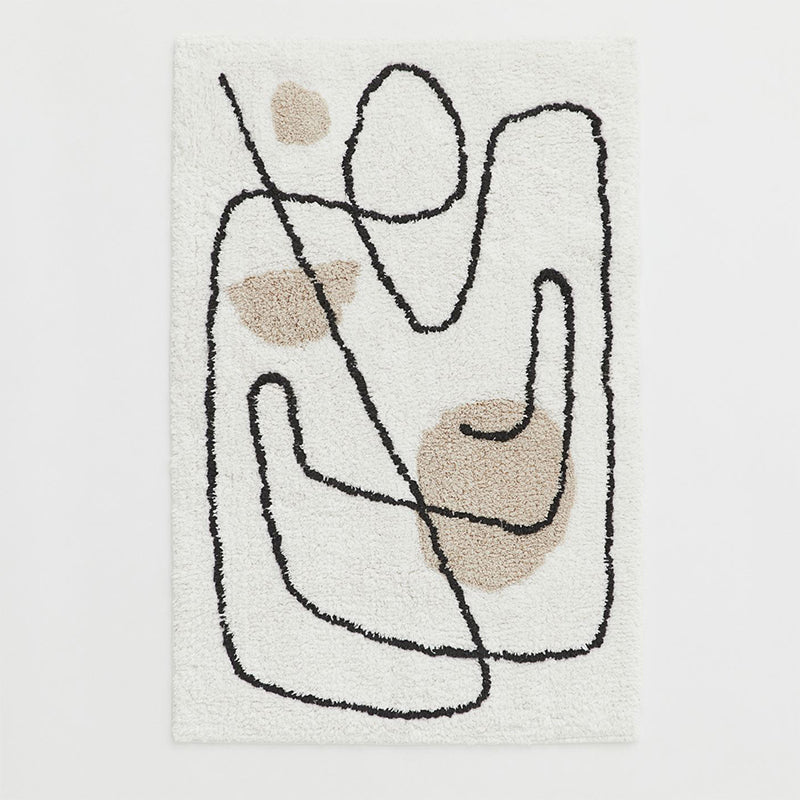 Nordic Modern Abstract Plush Rugs