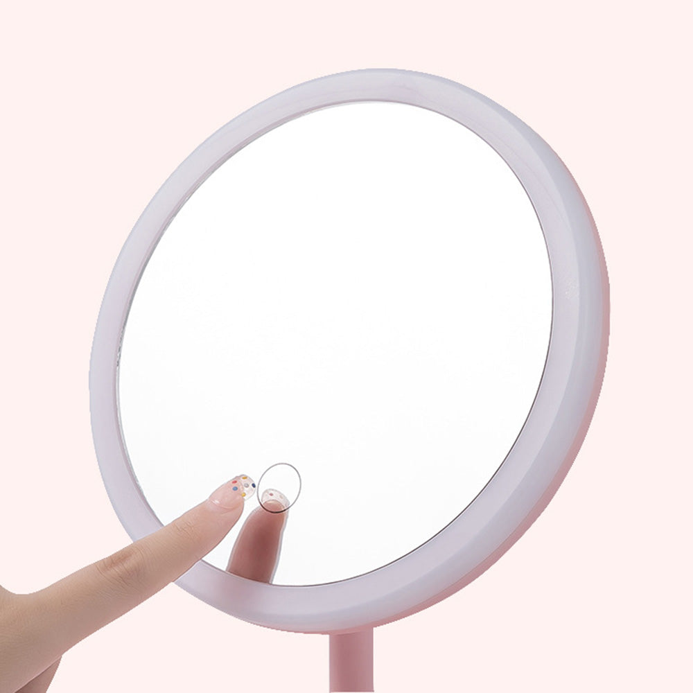 LED Circle Desktop Mirror