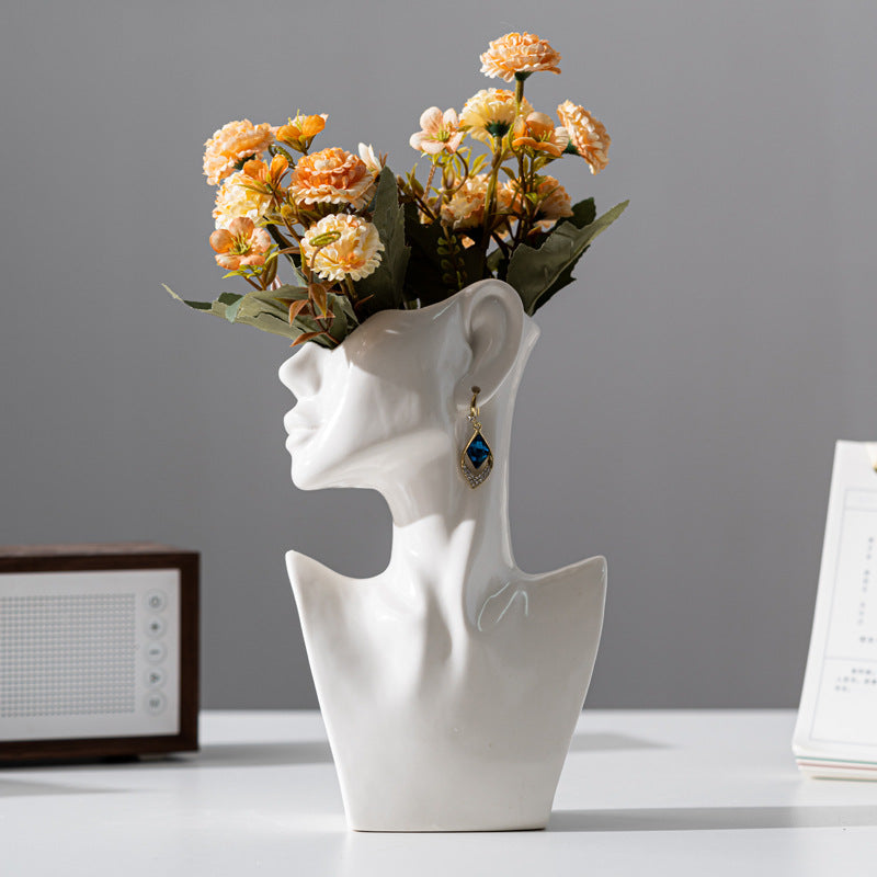 Fashion Artistic Ceramic Vase - Eardrop Design