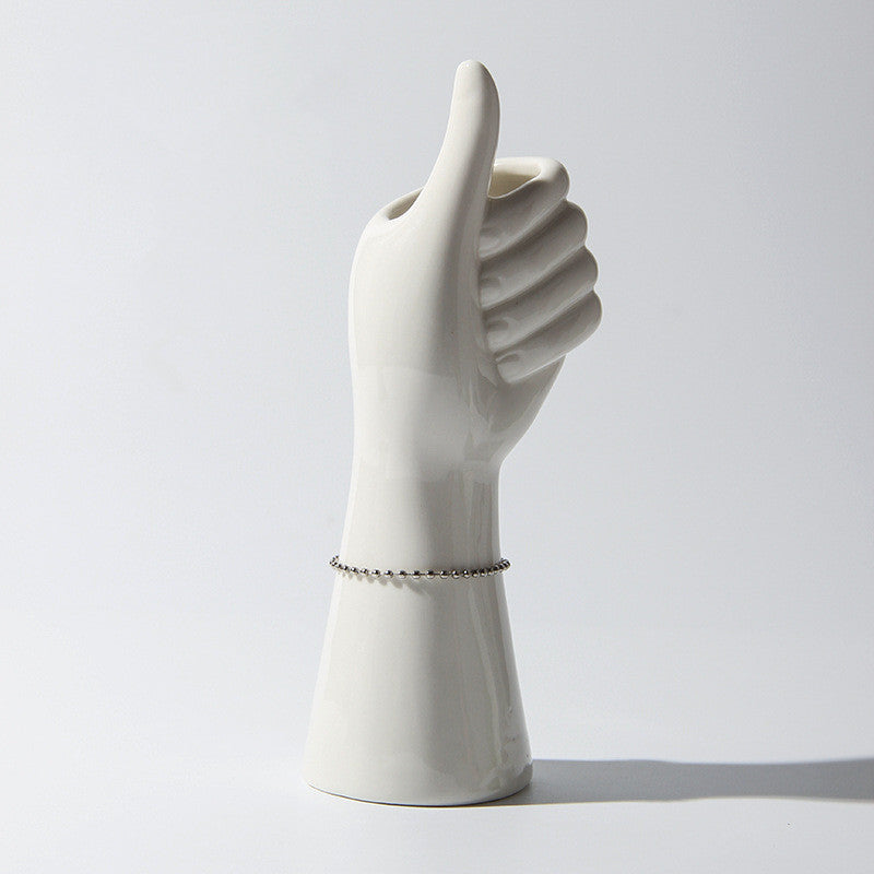 Hand Ceramic Vase - Sculptural Design