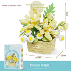Flower Secret Words MINI Flower Basket Assembling Building Blocks Educational Assembling Puzzle Toys