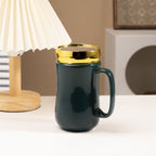 Simple Glaze Glossy Color Ceramic Mirror Mug Creative Home Couple Water Cup