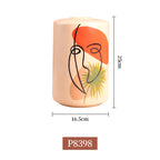 Nordic Painted Ceramic Vase - Artistic Design