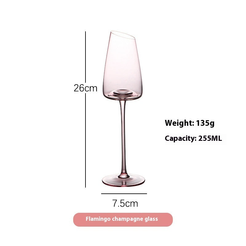 Oblique Mouth Flamingo Red Wine Cup