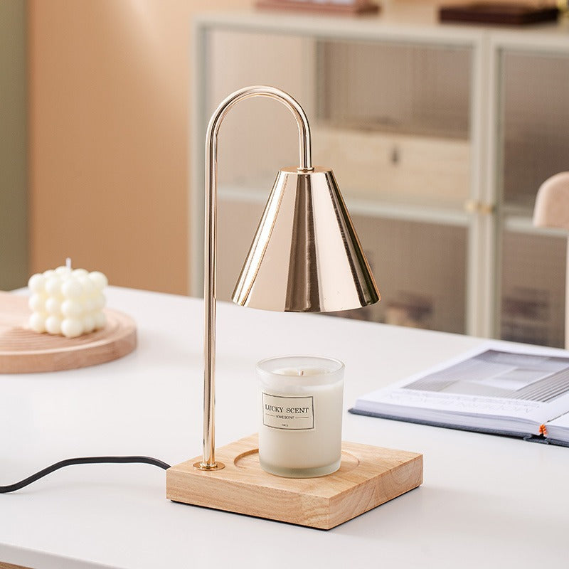 Wooden Wax Melting Lamp - Atmosphere Night Light