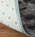 Simple Tie-Dye Long Hair Rug