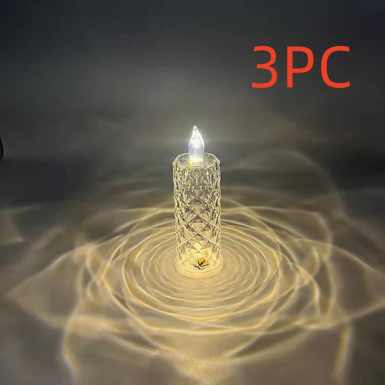 Rose Pattern LED Candle Light - Refraction Electronic