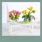 Bouquet Building Blocks Micro Flower Pot Children's Puzzle Assembly