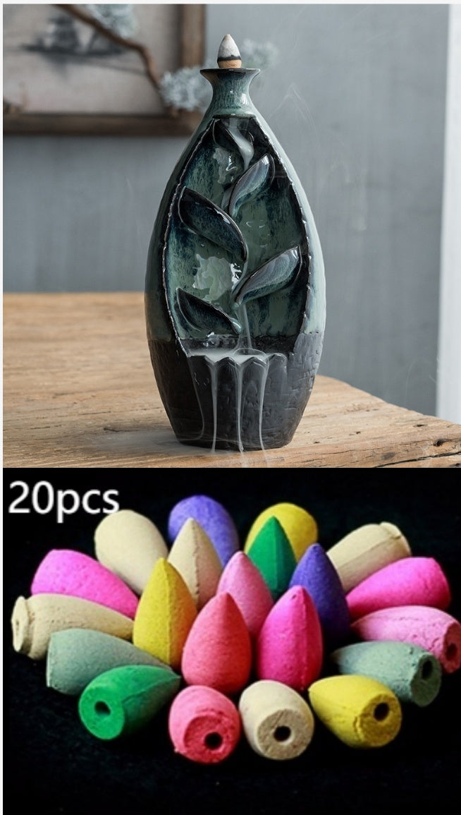 Indoor Incense Tower - Cone Burner with Smoke View