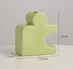 Ceramic Jigsaw Vase - Puzzle Flower Arranger