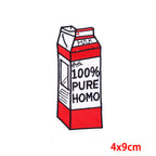 Cartoon Wine Bottle Wine Glass Embroidered Cloth Stickers DIY