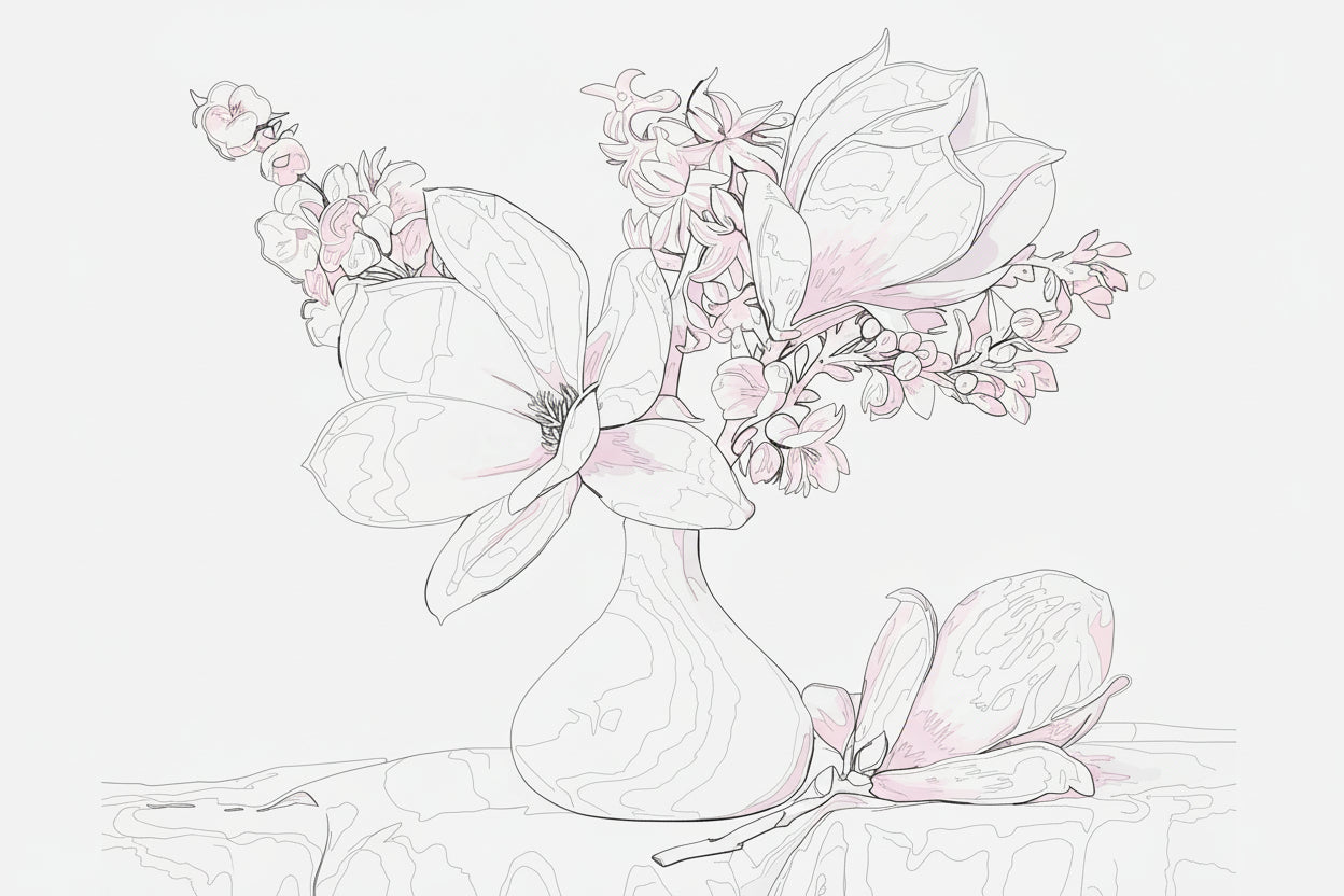 Beautiful Flowers Paint By Number