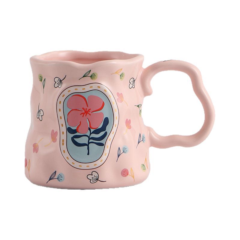 Creative Ceramic Mug Ladies Milk Breakfast Cup