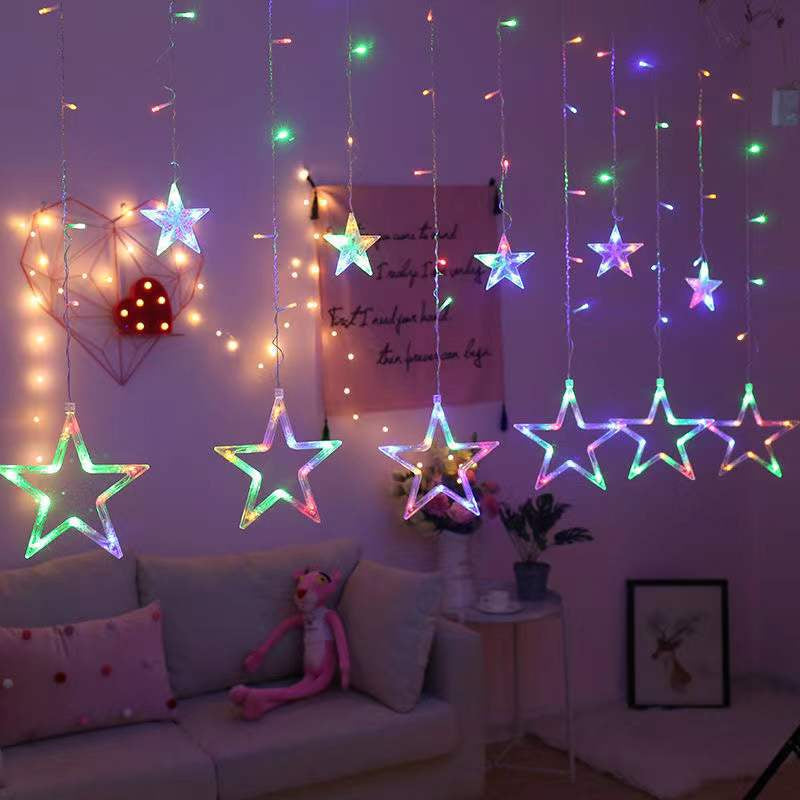 Star Light Curtain - Colorful Starry Hanging Lights