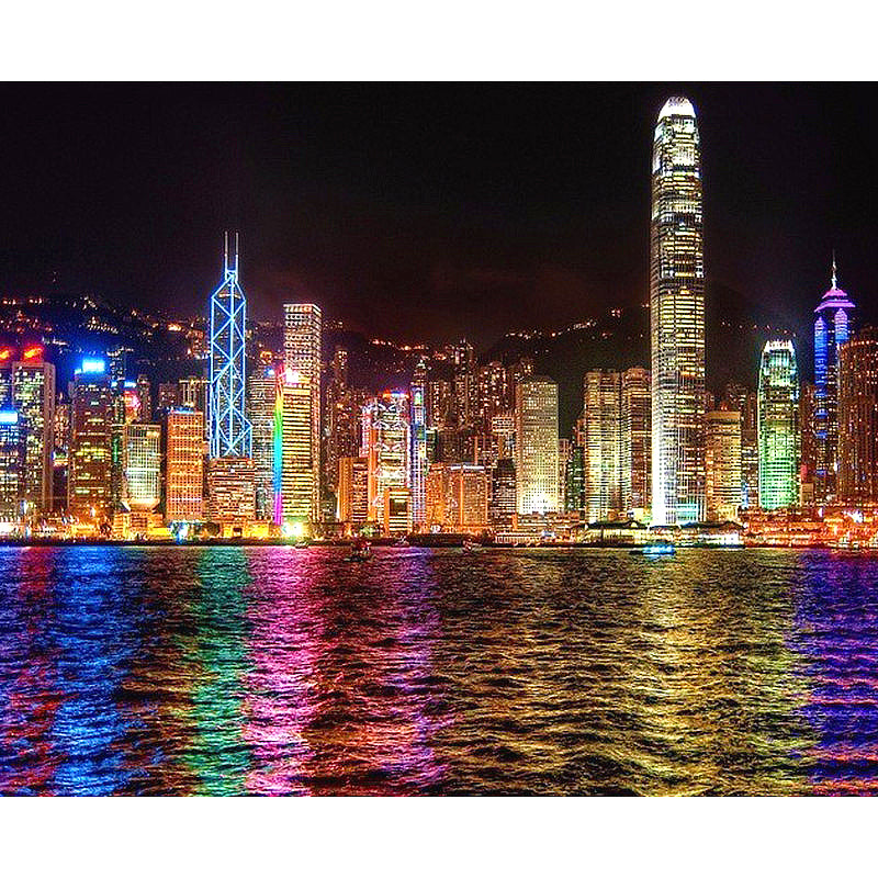 5D DIY Diamond Embroidery - Night City Landscape
