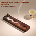 Black Walnut Backflow Incense Burner - Tea Ceremony Zen