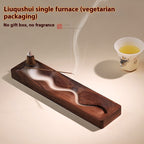 Black Walnut Backflow Incense Burner - Tea Ceremony Zen