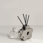 Simple Silver Ceramic Vase - Creative Irregular Ornament