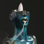Ceramic Beauty Statue Incense Burner - Artistic Decor