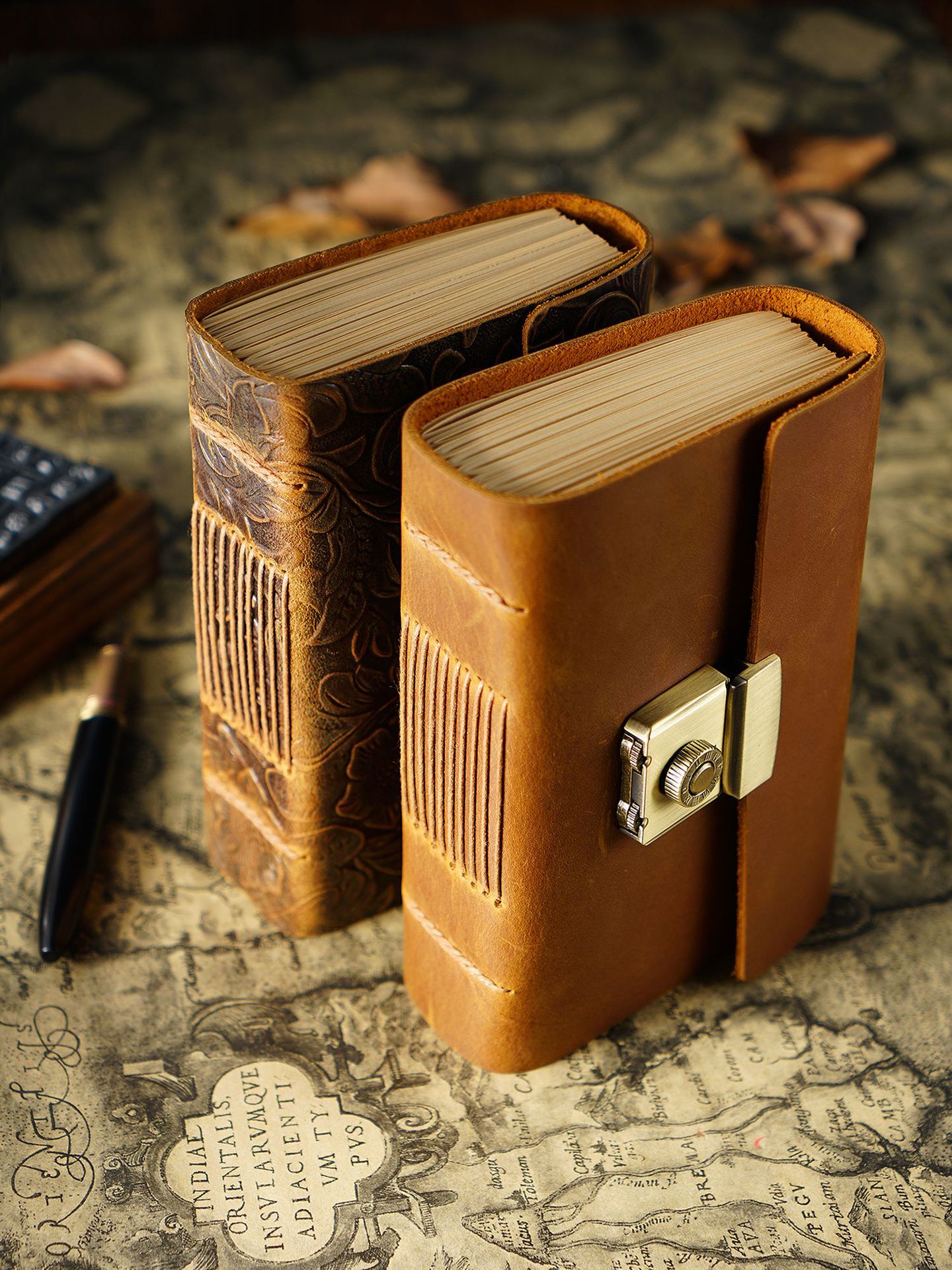 Vintage Cowhide Journal