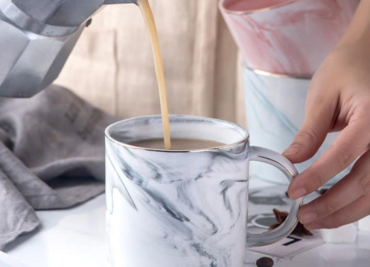 Ceramic Breakfast Mug - Cereal & Coffee Bowl Cup
