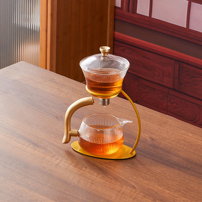 Automatic Glass Tea Set - Magnetic Anti-Scald Teapot