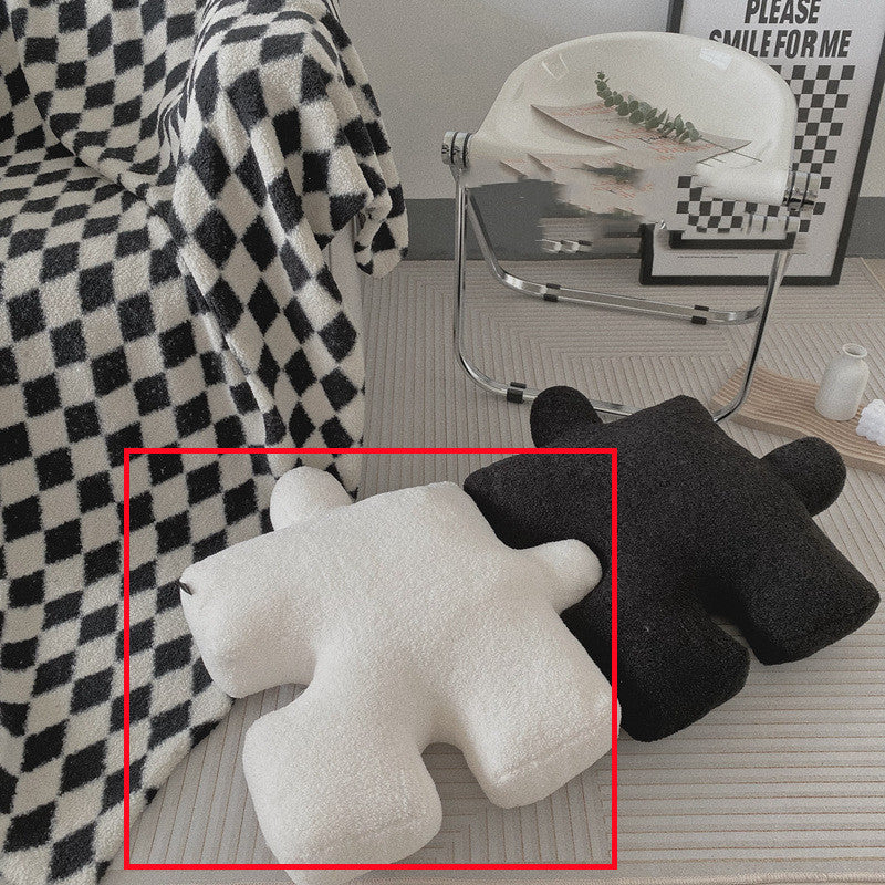 Puzzle-Shaped Pillow