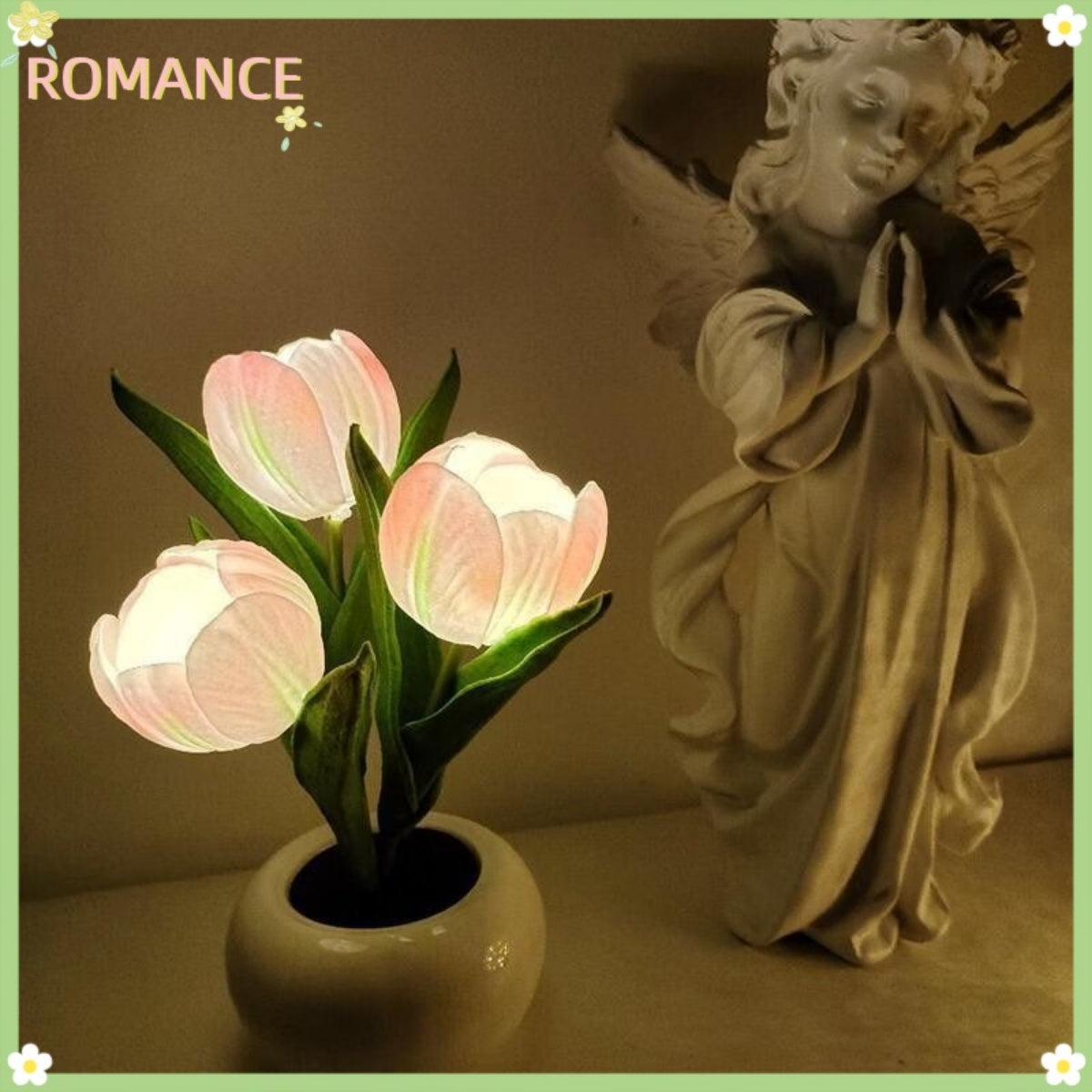 LED Tulip Table Lamp - Replica Flower Vase Desktop Decor