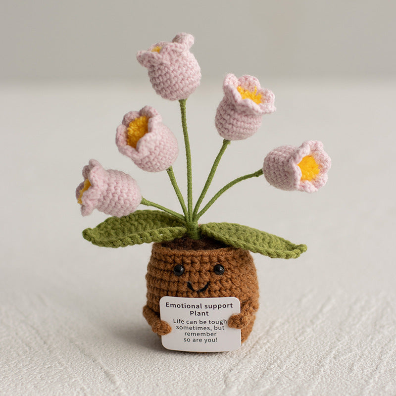Creative Wool Homemade Crocheted Plant Pot