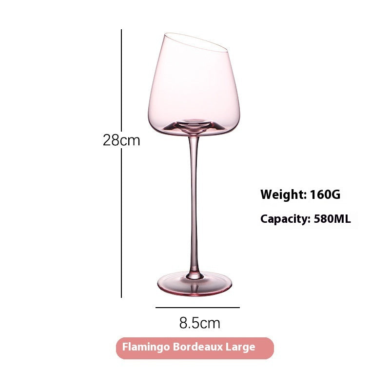 Oblique Mouth Flamingo Red Wine Cup