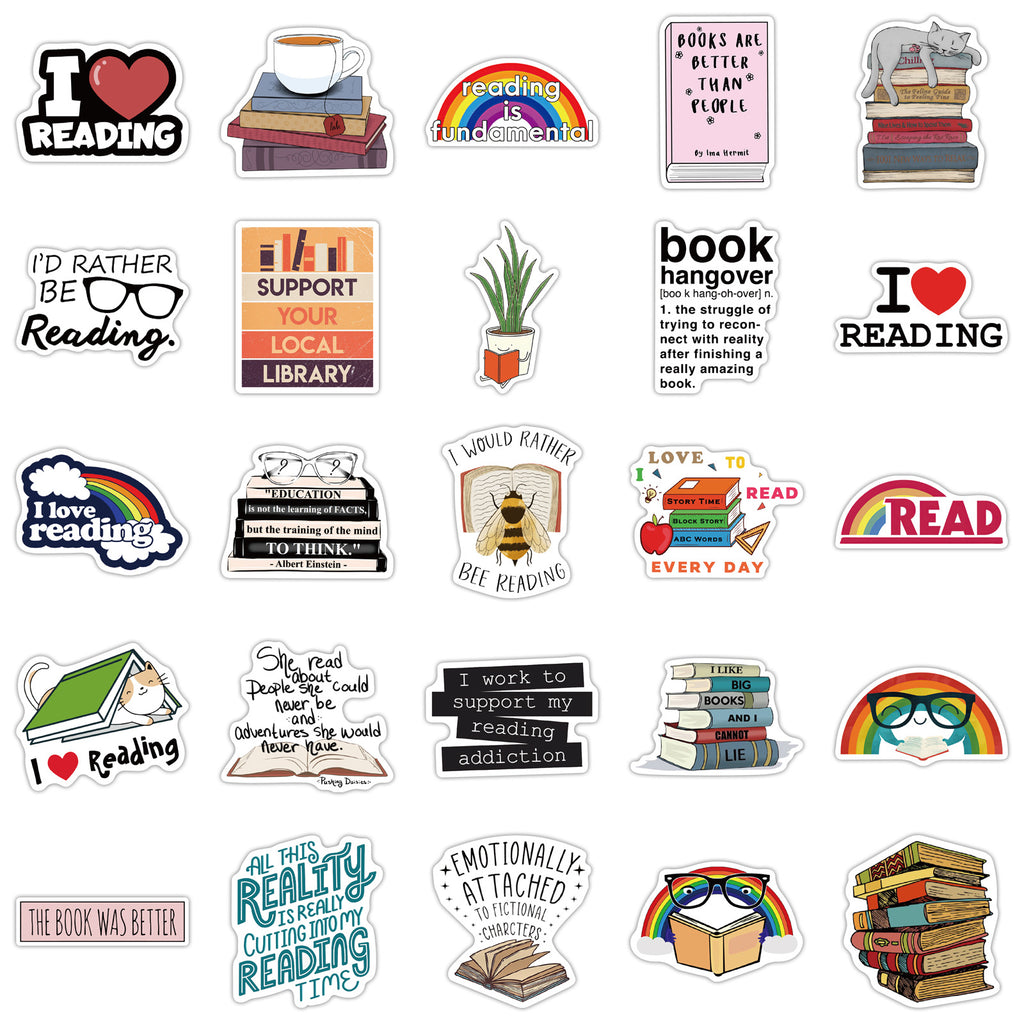 Reading Waterproof Stickers