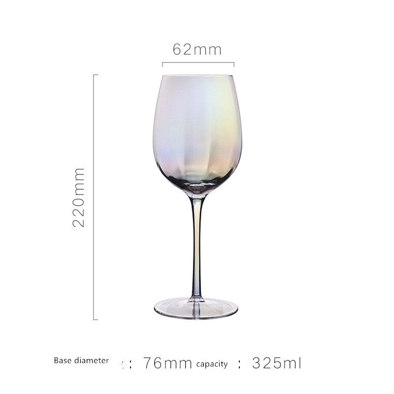 Colorful Champagne Glass Light Luxury Electroplating Crystal Glass Wine Glass