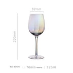 Colorful Champagne Glass Light Luxury Electroplating Crystal Glass Wine Glass