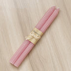 Elegant Beeswax Taper Candles - Living Room Decor
