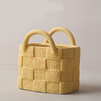 Nordic Morandi Handbag Ceramic Vase - Creative Design