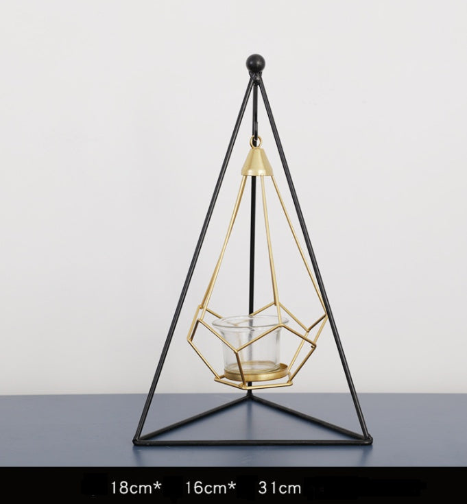 Nordic Iron Candle Holders - Block Candle Stand