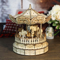 MUSIC PARK 3d Wooden Puzzle Carousel Music Box