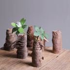 Vintage Bark Vase - Natural Rustic Design
