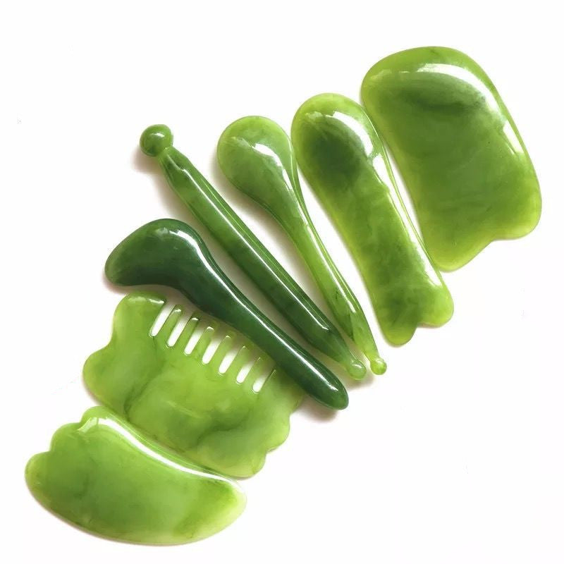 Handmade Natural Green Guashas