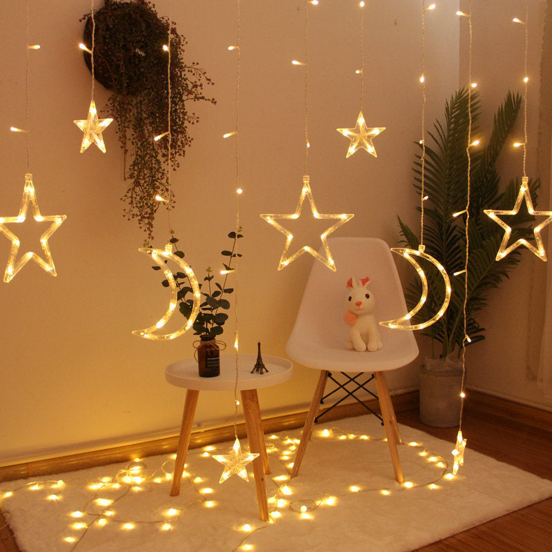 Star Light Curtain - Colorful Starry Hanging Lights
