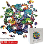 Succulent Plant Hidden Shapes Puzzle