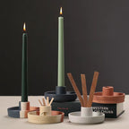 Ceramic Candle Pedestal - Jewelry Storage Tray