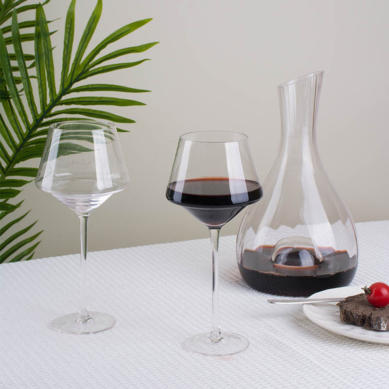 Crystal Glass Creative Golden Trim Burgundy Wine Glass
