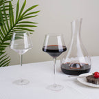 Crystal Glass Creative Golden Trim Burgundy Wine Glass
