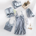 Silk Five-Piece Robe Set