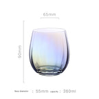 Colorful Champagne Glass Light Luxury Electroplating Crystal Glass Wine Glass